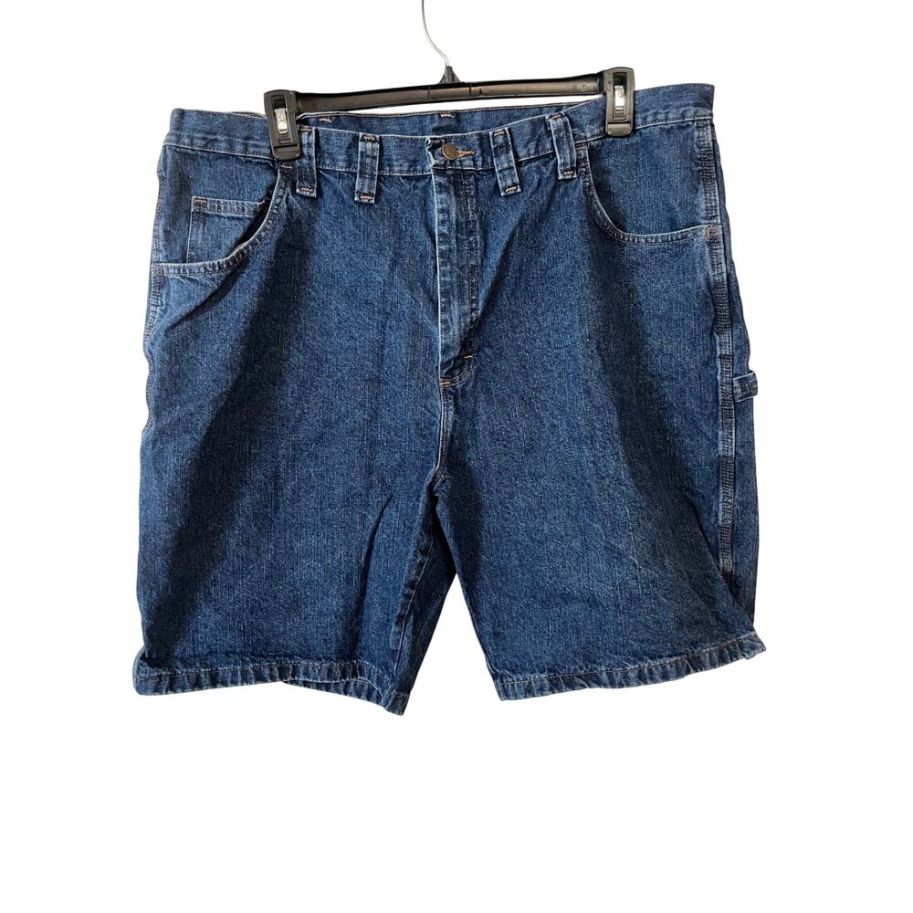 Wrangler Men's Carpenter Denim Jean Shorts Size 44 Reg Blue Authentic Issue